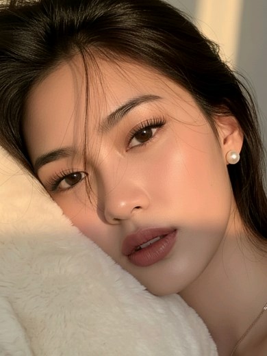 Hyper-Realistic Close-Up of Young Woman