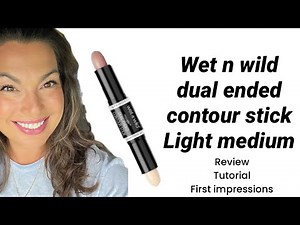Wet N' Wild Megaglo Dual Ended Contour Stick - 751A Light Medium - tutorial & review #wetnwildmakeup