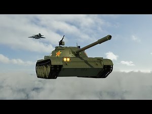 Footage of T-59 Tank and J-20 fighter jet