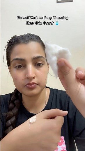 Normal Wash vs Deep Cleansing | Clear Skin Secret 💧