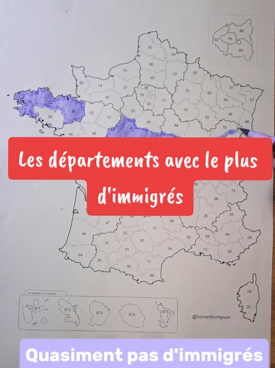 Départements Français avec le Plus d'Immigrés