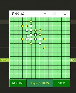 【五子棋gomoku Gui】python实现双人对战五子棋小游戏