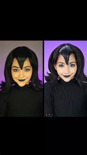 2024 vs 2026 de mi cosplay de Mavis de Hotel Transylvania. #mavismakeup #halloweencostumes #hoteltransylvania #maquillajeartistico #makeuptransformation