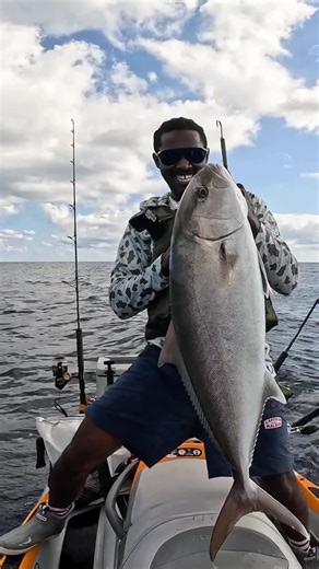 Emmanuel Williams on Instagram: "Nice amberjack up from the bottom! Fishing in 200ft+ of water, this was a full blown work out but always rewarding to get a nice fish up, caught and released two others right after this #iBelongOutdoors #PennFishing #XtraTuf #SeadooLife #Fishing #DeepSea #Bigfish #Florida"