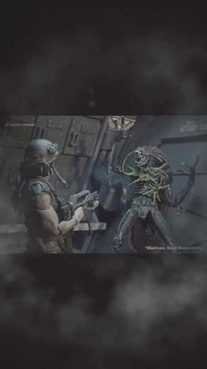 Alien Xenomorph. shot and killed. #ai #alien #xenomorph #actionfigures #shorts