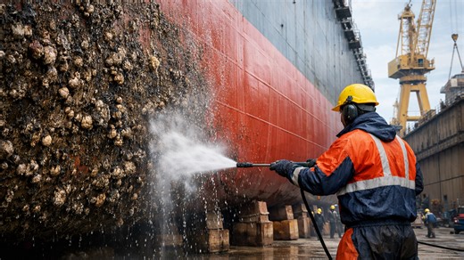 Why ships must enter dry dock, hull fouling, stability risks, and the physics of landing on the blocks