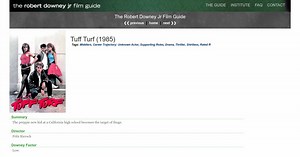 Robert Downey Jr. Film Guide: Tuff Turf (1985)
