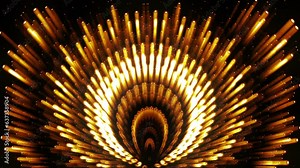 Shiny stage with Halo effect on motion background VJ Loop