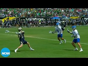 Watch Notre Dame men's lacrosse score an incredible half field goal
