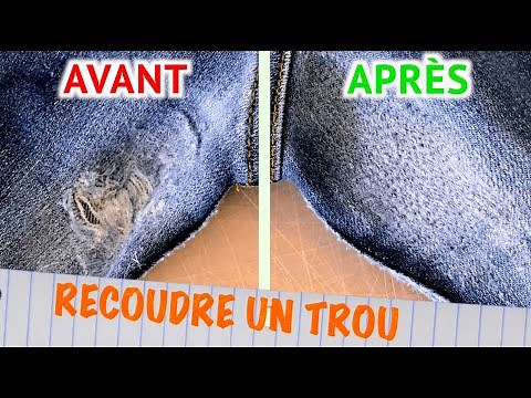 SEWING UP CROTCH RUB HOLE / Sewing Up Hole in Jeans