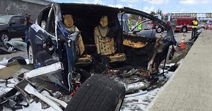 Tesla battery reignited days after catching on fire in crash as NTSB investigate fire response to another Tesla crash