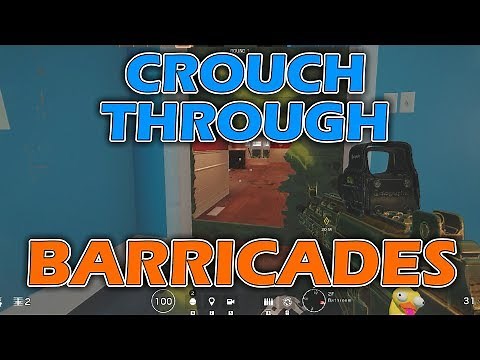 How To Crouch Through Barricades (Rainbow Six Siege)