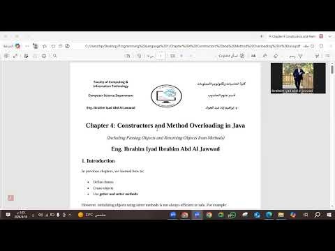 Chapter 4 - Constructors and Method Overloading in Java.