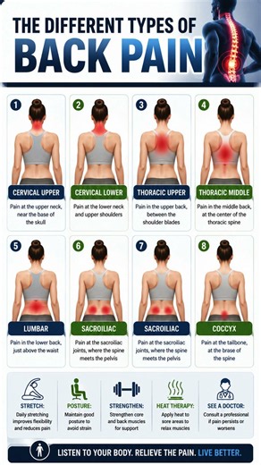 Different Types of Back Pain ⚠️🦴 | What Your Pain May Be Telling You #shorts