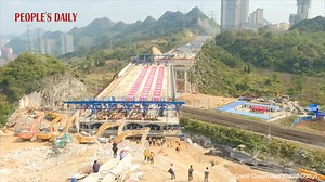 41K views · 525 reactions | Watch a 20,000-tonne pre-built bridge structure rotate into place over three railways that were in operation. #AmazingChina | People's Daily, China | Facebook