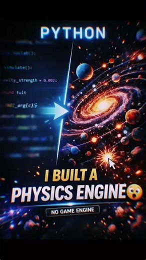 Physics in python ?? #python #programming #cinematic #coding #shorts #physics