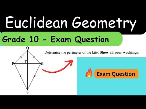 Euclidean Geometry [ Kite Problem ] Grade 10
