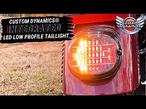 Custom Dynamics® Integrated Low Profile LED Taillight with Auxiliary Turn Signals