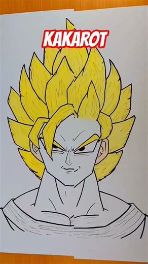 KAKAROT. TIME LAPSE OF GOKU DRAWING. DRAGONBALL Z. #dragonballart #animecharacters #artworks