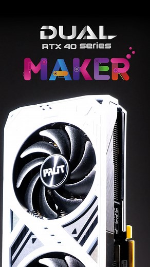 Create your own unique graphics card with the GeForce RTX 40 Dual Series!🖌️🎨 You can customize both the Cover and Backplate with the #PalitMaker feature. Just download the 3D files from the Maker website, 3D print and personalize them without breaking warranty. Tell us what you think of the Maker feature. We’d love to hear from you. | Palit