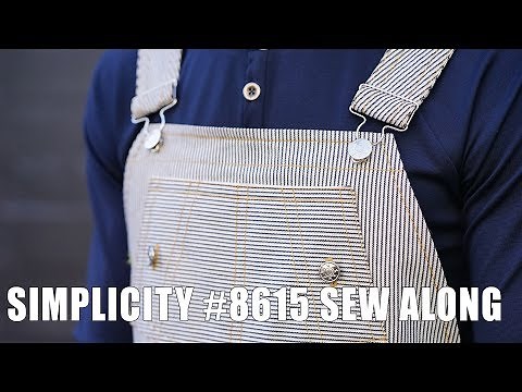 SEW-ALONG SIMPLICITY 8615 OVERALLS