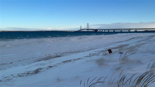 The south shore of the Mighty Mac. Recorded by AM. | MightyMac.org - The Mackinac Bridge & Straits of Mackinac