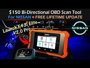 Affordable Bi-Directional OBD Scan Tool For Nissan | FREE LIFETIME UPDATE | LAUNCH X431 Elite