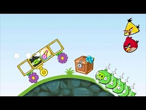 Bad Piggies - NINJA PIG RIDING TO TAKE CRATE AND MEET ANGRY BIRDS!