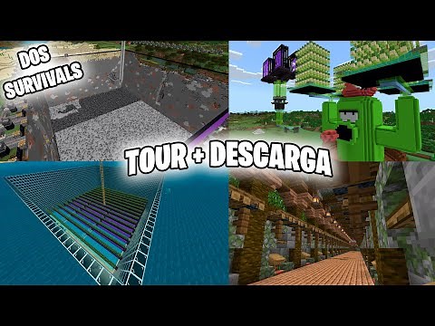 TOUR + DESCARGA de mis SURVIVALS TECNICOS para minecraft 1.20