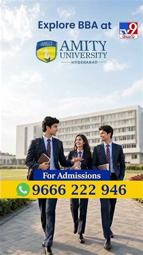 Amity University Hyderabad Admissions Open 2026 | Stop Thinking, Start Applying!- 📞9666222946 -TV9