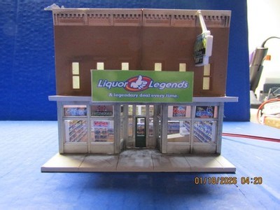 1/87 ho scale building custom-built LIQUOR STORE Detailed Interior DPM Smalltown | eBay