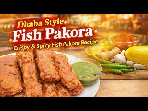 Dhaba Style Fish Pakora 🍤✨ | Crispy & Spicy Fish Pakora Recipe | Easy Desi Snack 🌶️