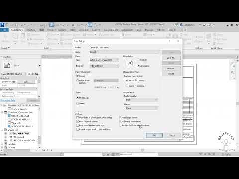 Printing the Sheet in Revit