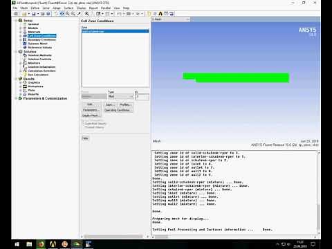 Ansys FLUENT Turbulent flow over a backward facing step