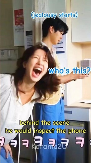Full of laughter on site😆#wouldyoumarryme #jungsomin #kdrama #choiwoosik#우주메리미#정소민#최우식