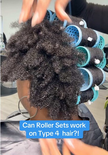 Roller Set for Type 4 Hair: Protects Heat & Extends Style