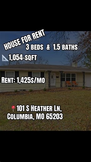 Charming 3-Bedroom House for Rent in Columbia, MO