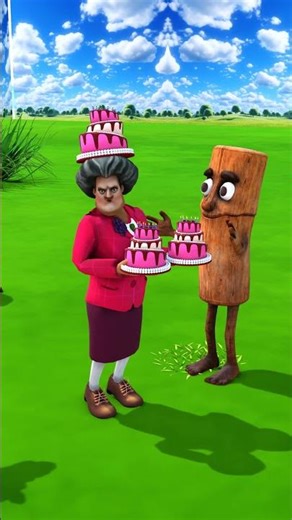 Scary Teacher Please Pour It Properly! Oh no no no 🎂 Part 2 #scaryteacher3d #shorts