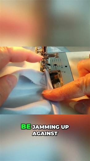 Formal Dress Hem - Expert Trick for Smooth Fabric Feed