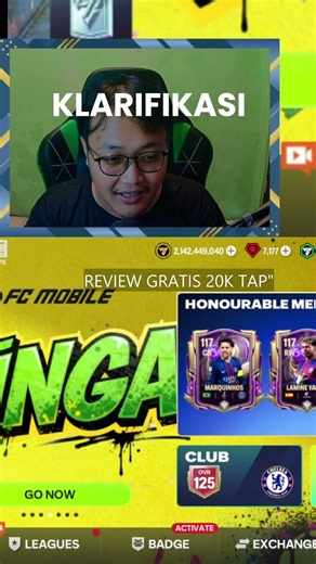 Streamer FC Mobile digocek viewer! #fcmobile #fcmobileid #bobochannelfcmobile #reactionvideo