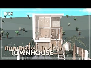 Bloxburg | Minimalist Modern Townhouse - Speedbuild