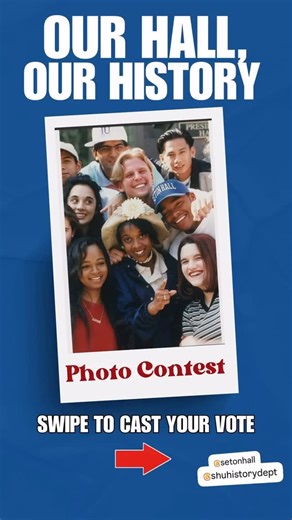 The polls are open! Check out @shu_libraries stories everyday where we will be sharing a selection of photos from the Our Hall, Our History photo contest. The photos with the most votes will be displayed in Walsh Library! 📸✨ You can also vote directly through the google form linked in our bio 🤓💕 #shulibraries #setonhall #libraries #archives #specialcollections | Seton Hall University Libraries