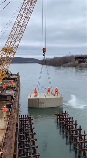 Construction site turns catastrophic as bridge section fails Excavator plunges, debris rains down,
