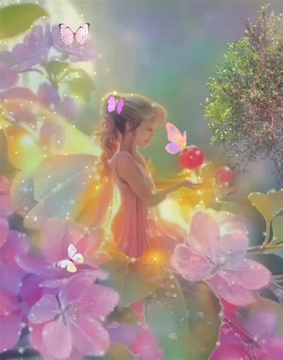 Fairy in Apple tree. | Pam's Gifs and Videos