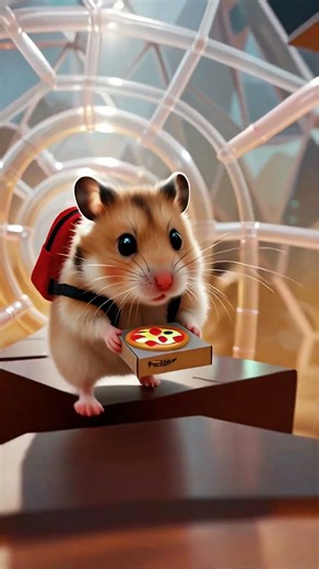 Hamster Delivers Pizza in Space! 🍕👽 Alien Maze Challenge