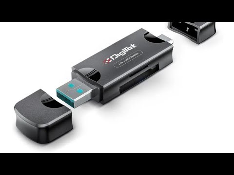 Digitek (DCR-007) USB-A 3.0 & Type C High-Speed Multi-Card Reader Supports All Standard 