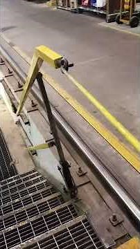 Collapsible Handrails for Work Pit Stairs