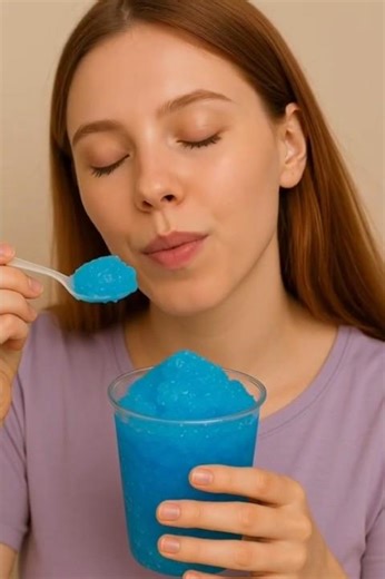 ASMR Girl Eating Slushy Candy Ice ❄️🍧 | Super Satisfying Icy Crunch Sounds