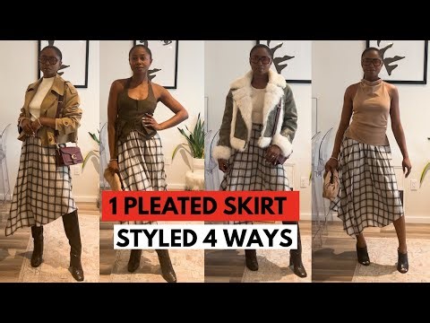 4 FALL OUTFITS WITH 1 SKIRT