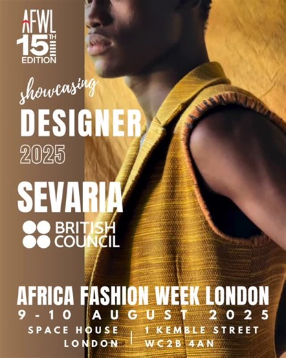 Following on with our British Council Creative DNA delegation is the Kenyan brand, Sevaria. Sevaria is a contemporary fashion brand redefining the lines between menswear and womenswear, with subtle, confident notes of androgyny woven throughout its collections. At its heart, Sevaria is a celebration of Kenyan heritage — an exploration of Afro-nostalgia, where culture, tradition, and modern design. The brand places a strong emphasis on textiles and texture, working with handwoven fabrics that hon